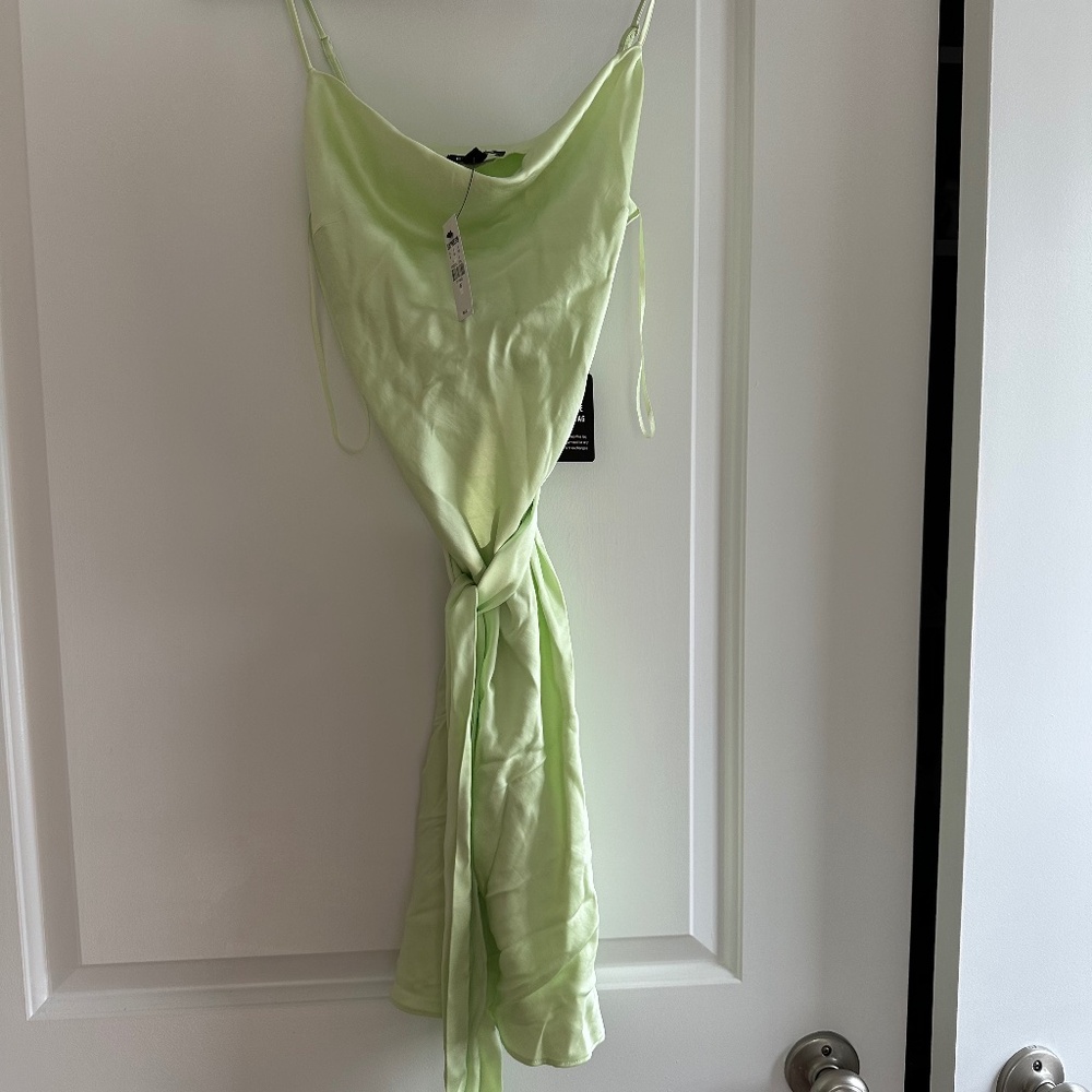 Green express mini dress